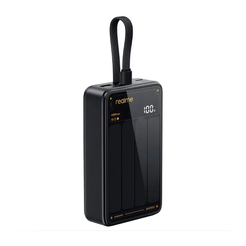 باور بانك ريلمي 20,000 ملي امب + 45 واط Realme POWER BANK 20000 MAH 45W