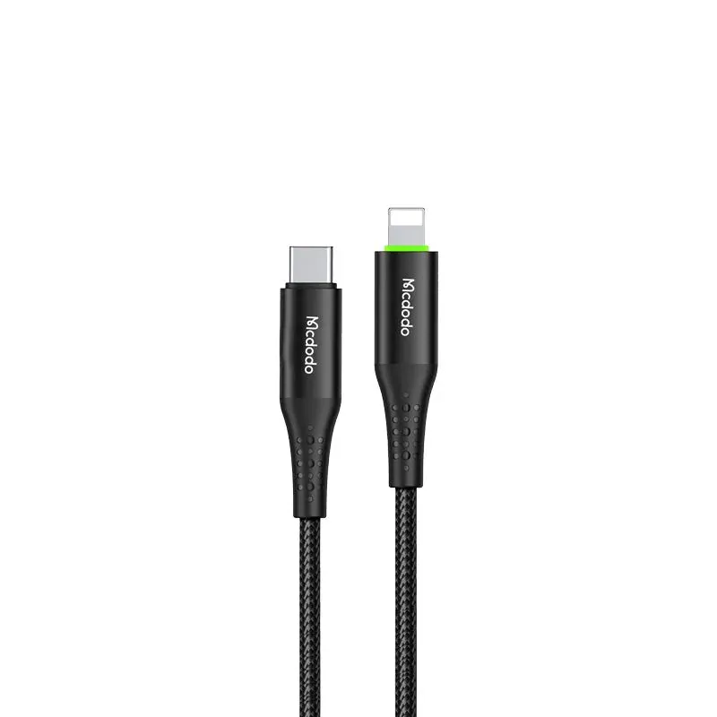 Mcdodo Cable Auto Power Off 36W Type-C to Lightning 1.2m Black