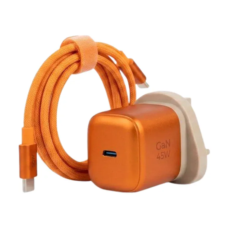 Momax 45W GaN Wall Charger Bundle Set with 60W USB-C to USB-C Cable